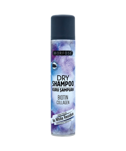 SHAMPOO SECO CON BIOTINA Y COLÁGENO MORFOSE CABELLO OSCURO 200 ML